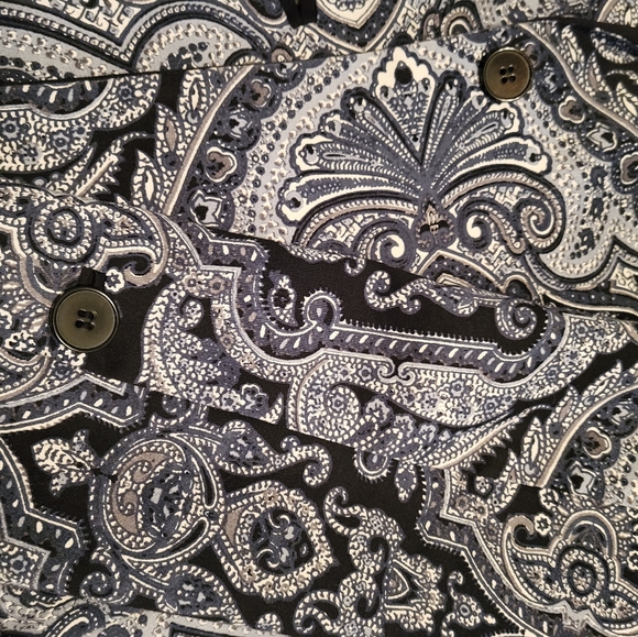 Blue Paisley Coldwater Creek Jacket - Picture 7 of 9